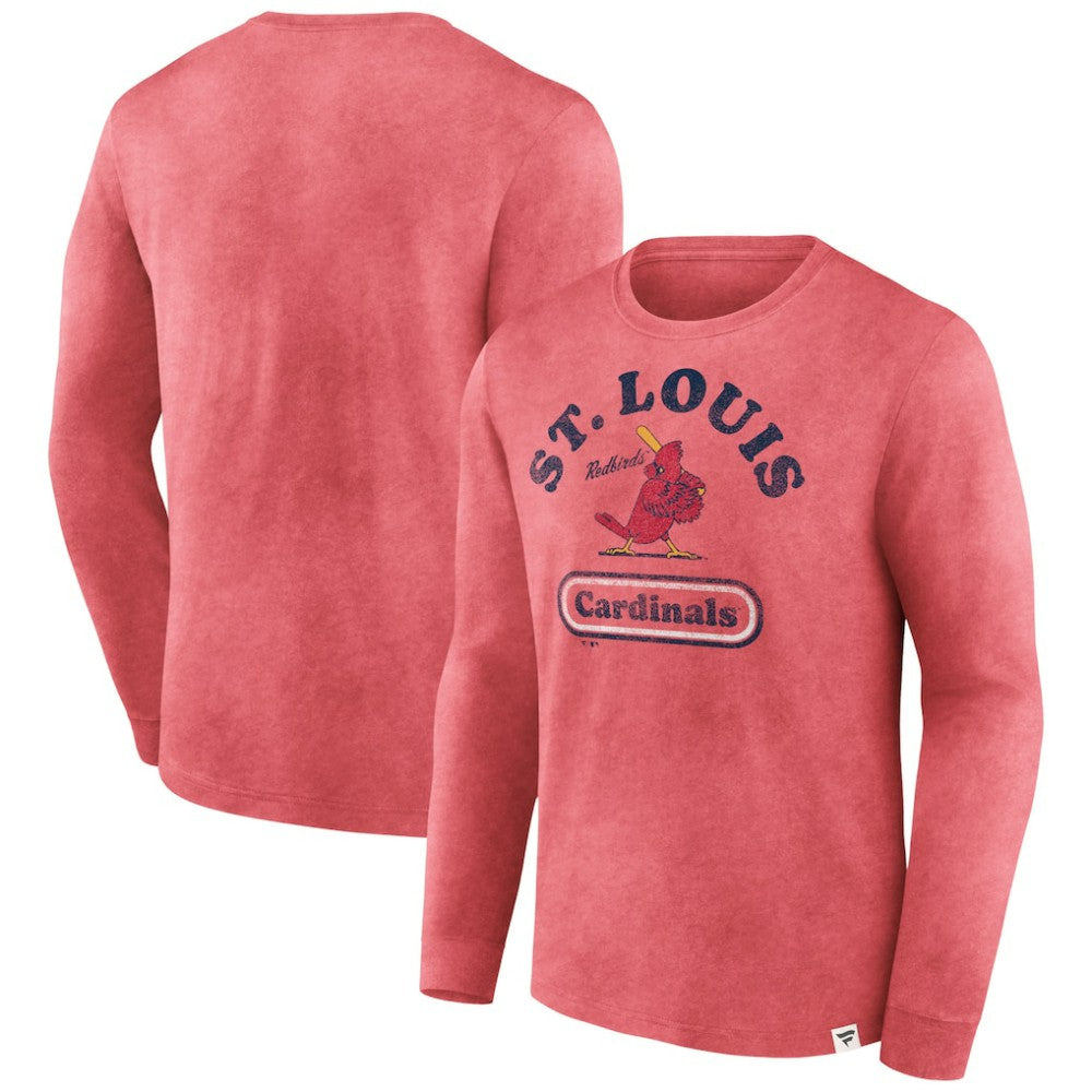 St. Louis Cardinals Fanatics Circus Catch Long Sleeve T-Shirt - Red - Fanatics Online