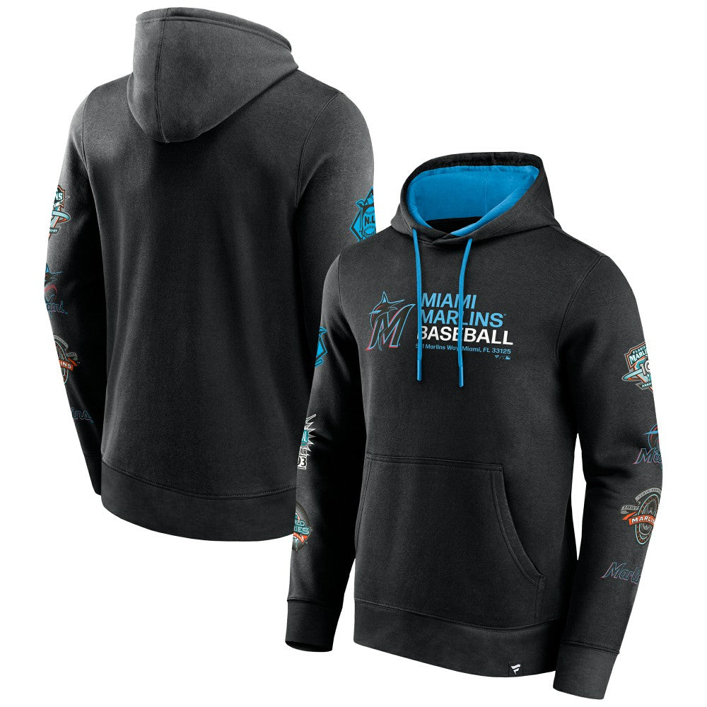 Miami Marlins Fanatics Extra Innings Hoodie - Black - Fanatics Sale