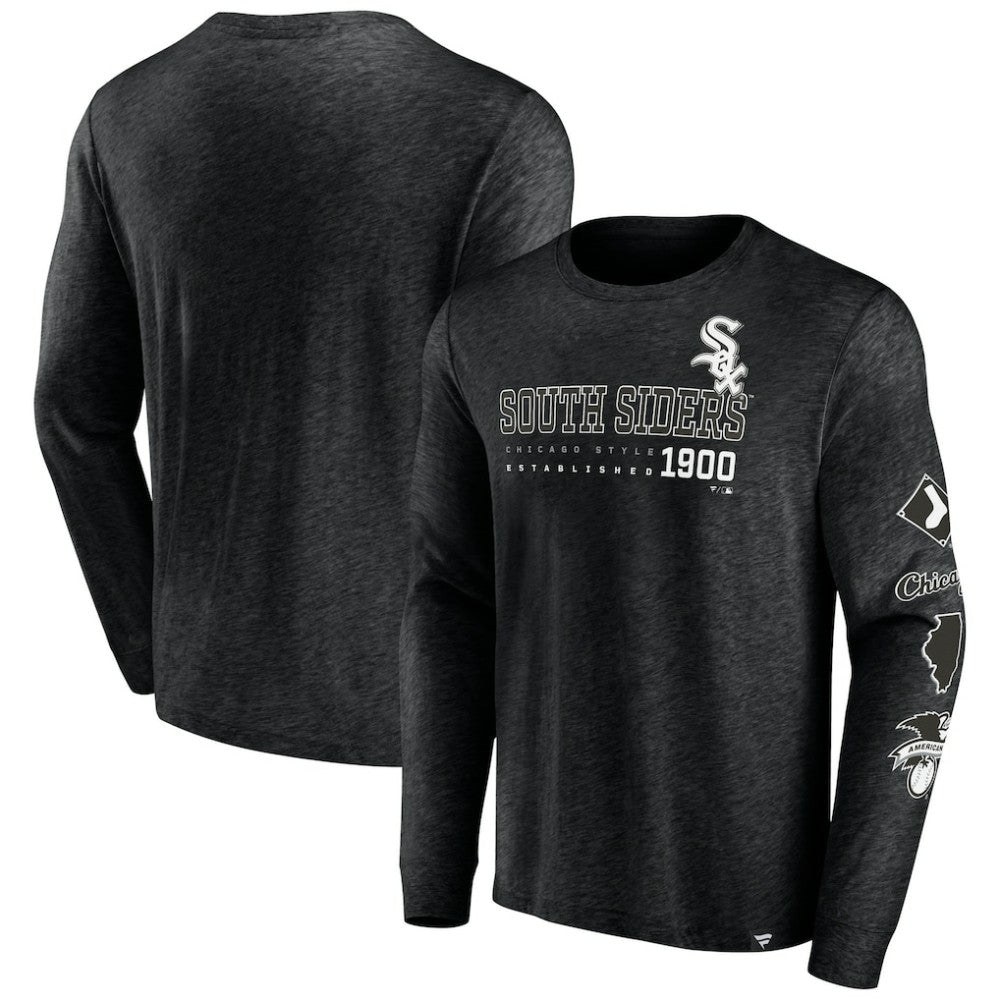 Chicago White Sox Fanatics High Whip Pitcher Long Sleeve T-Shirt - Black - Fanatics Lifestyle