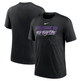Colorado Rockies Nike Home Spin Tri-Blend T-Shirt - Heather Black - Nike Online