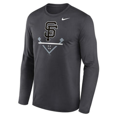 San Francisco Giants Nike Icon Legend Performance Long Sleeve T-Shirt - Anthracite - Nike Sale