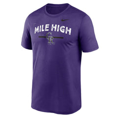 Colorado Rockies Nike Local Legend Practice Performace T-Shirt - Purple - Nike Lifestyle