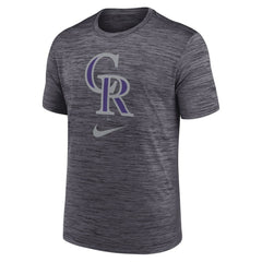 Colorado Rockies Nike Logo Velocity Performance T-Shirt - Black - Nike Sale