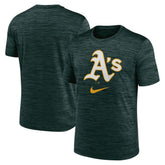 Athletics Nike Logo Velocity Performance T-Shirt - Green - Nike Lifestyle