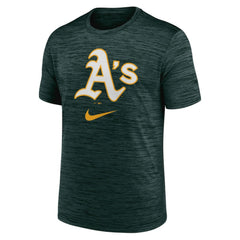 Athletics Nike Logo Velocity Performance T-Shirt - Green - Nike Lifestyle