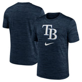 Tampa Bay Rays Nike Logo Velocity Performance T-Shirt - Navy - Nike Online
