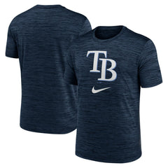 Tampa Bay Rays Nike Logo Velocity Performance T-Shirt - Navy - Nike Online