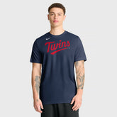 Minnesota Twins Nike New Legend Wordmark Dri-FIT T-Shirt - Navy - Nike on Sale