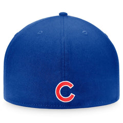 Chicago Cubs Fanatics Fundamental Two-Tone Fitted Hat - Royal/Red - Fanatics Lifestyle