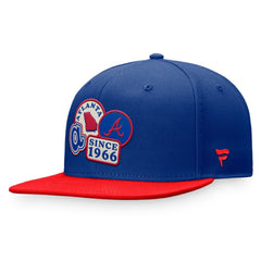 Atlanta Braves Fanatics Heritage Patch Fitted Hat - Royal/Red - Fanatics on Sale