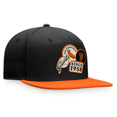 San Francisco Giants Fanatics Heritage Patch Fitted Hat - Black/Orange - Fanatics Online