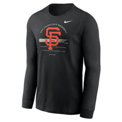 San Francisco Giants Nike Over Arch Performance Long Sleeve T-Shirt - Black - Nike Discount