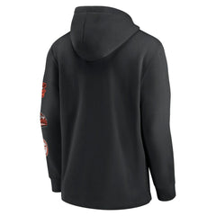 Baltimore Orioles Nike Rewind Lefty Pullover Hoodie - Black - Nike Lifestyle