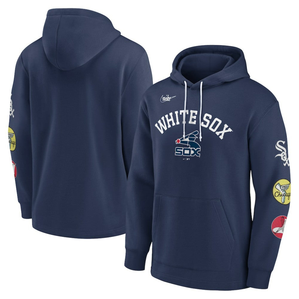 Chicago White Sox Nike Rewind Lefty Pullover Hoodie - Navy - Nike Sale