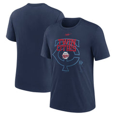 Minnesota Twins Nike Rewind Retro Tri-Blend T-Shirt - Navy - Nike Online