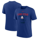 Texas Rangers Nike Rewind Retro Tri-Blend T-Shirt - Royal - Nike Sale