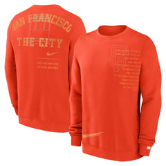 San Francisco Giants Nike Statement Ball Game Fleece Pullover Sweatshirt - Orange - Nike Sale