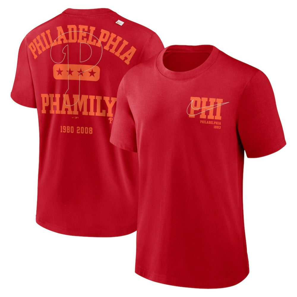 Philadelphia Phillies Nike Statement Game Over T-Shirt - Red - Nike Discount