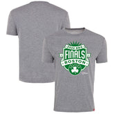 Boston Celtics Sportiqe 2022 NBA Finals Crest Comfy T-Shirt Gray