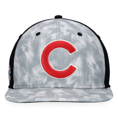 Chicago Cubs Majestic Smoke Dye Snapback Hat - Gray - MLB Lifestyle