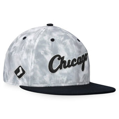 Chicago White Sox Fanatics Smoke Dye Fitted Hat - Black/White - Fanatics Lifestyle