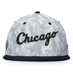 Chicago White Sox Fanatics Smoke Dye Fitted Hat - Black/White - Fanatics Lifestyle