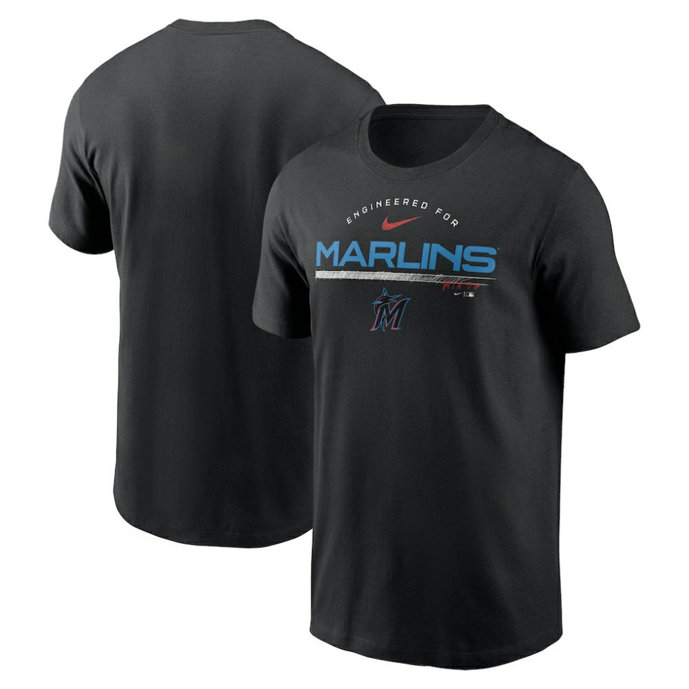 Miami Marlins Nike Team Engineered Performance T-Shirt - Black - Nike Discount
