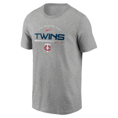 Minnesota Twins Nike Team Engineered Performance T-Shirt - Heather Gray - Nike Lifestyle