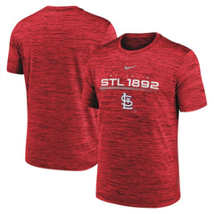 St. Louis Cardinals Nike Wordmark Velocity Performance T-Shirt - Red - Nike on Sale