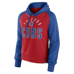 Chicago Cubs Fanatics Women's Pop Fly Pullover Hoodie - Royal/Red - Fanatics Lifestyle