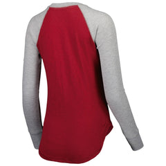 Washington Commanders Touch Women's Waffle Raglan Lightweight Long Sleeve T-Shirt Burgundy