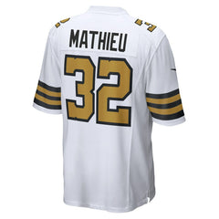 Nike Tyrann Mathieu New Orleans Saints Alternate Game Jersey White