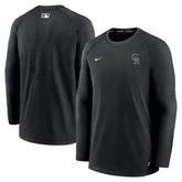 Colorado Rockies Nike Authentic Collection Logo Performance Long Sleeve T-Shirt - Black - Nike on Sale