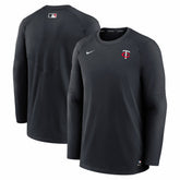 Minnesota Twins Nike Authentic Collection Logo Performance Long Sleeve T-Shirt - Navy - Nike on Sale