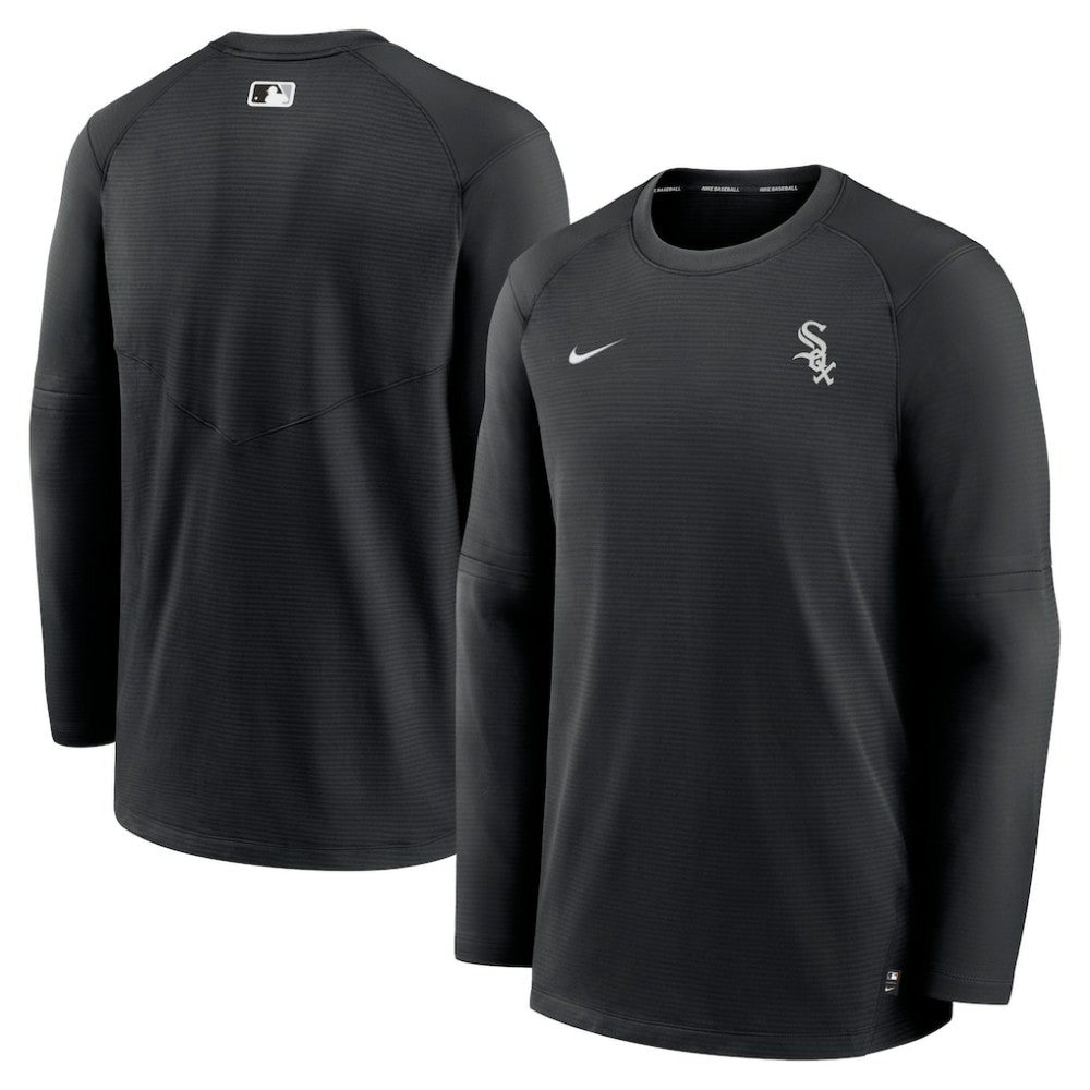 Chicago White Sox Nike Authentic Collection Logo Performance Long Sleeve T-Shirt - Black - Nike Discount