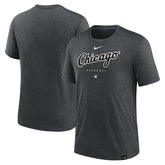 Chicago White Sox Nike Authentic Collection Early Work Tri-Blend Performance T-Shirt - Heather Charcoal - Nike Lifestyle