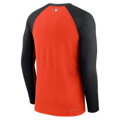 Baltimore Orioles Nike Authentic Collection Game Raglan Performance Long Sleeve T-Shirt - Orange - Nike Discount