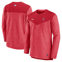 Los Angeles Angels Nike Authentic Collection Game Time Performance Half-Zip Top - Red - Nike Discount