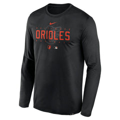 Baltimore Orioles Nike Authentic Collection Team Logo Legend Performance Long Sleeve T-Shirt - Black - Nike Discount