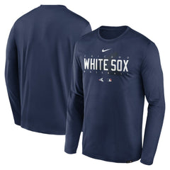 Chicago White Sox Nike Authentic Collection Team Logo Legend Performance Long Sleeve T-Shirt - Navy - Nike on Sale