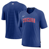 Chicago Cubs Nike Authentic Collection Pregame Raglan Performance V-Neck T-Shirt - Royal - Nike on Sale