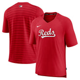 Cincinnati Reds Nike Authentic Collection Pregame Raglan Performance V-Neck T-Shirt - Red - Nike Sale