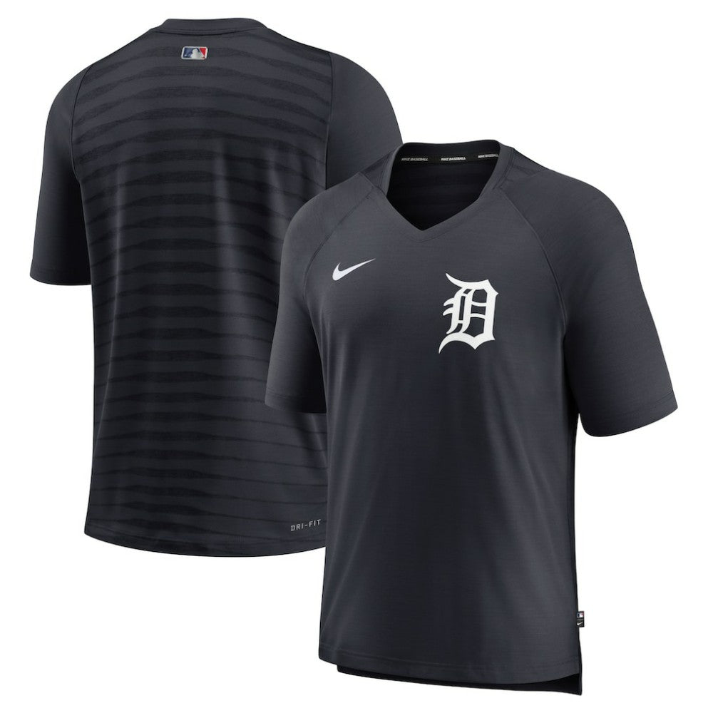 Detroit Tigers Nike Authentic Collection Pregame Raglan Performance V-Neck T-Shirt - Navy - Nike Online