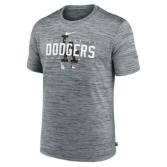Los Angeles Dodgers Nike Authentic Collection Velocity Performance Practice T-Shirt - Heather Gray - Nike on Sale