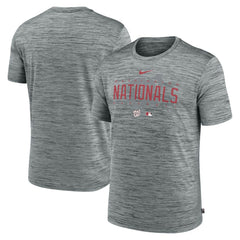Washington Nationals Nike Authentic Collection Velocity Performance Practice T-Shirt - Heather Gray - Nike on Sale