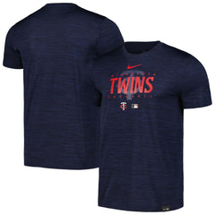 Minnesota Twins Nike Authentic Collection Velocity Performance Practice T-Shirt - Navy - Nike Sale