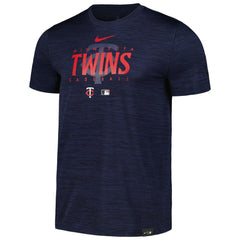 Minnesota Twins Nike Authentic Collection Velocity Performance Practice T-Shirt - Navy - Nike Sale
