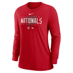 Washington Nationals Nike Women's Authentic Collection Legend Performance Long Sleeve T-Shirt - Red - Nike Discount