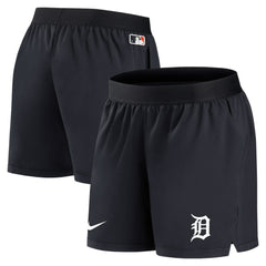 Detroit Tigers Nike Women's Authentic Collection Team Performance Shorts - Navy - Nike on Sale