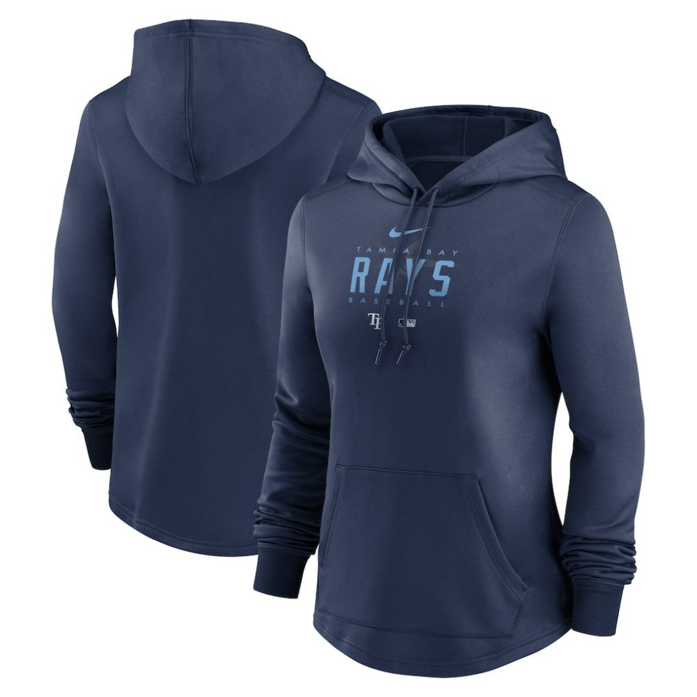 Tampa Bay Rays Nike Women's Authentic Collection Pregame Performance Pullover Hoodie - Navy - Nike Discount